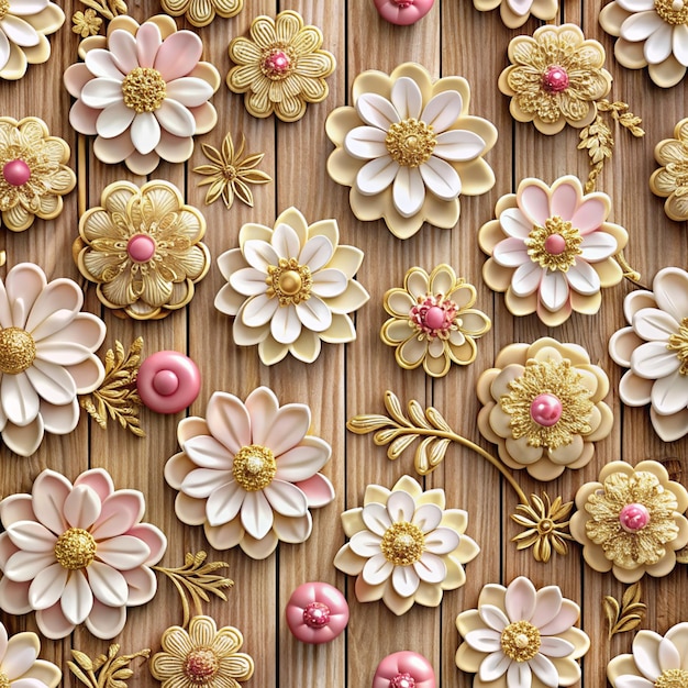 3d illustration of flower background decorations 3d wallpaper