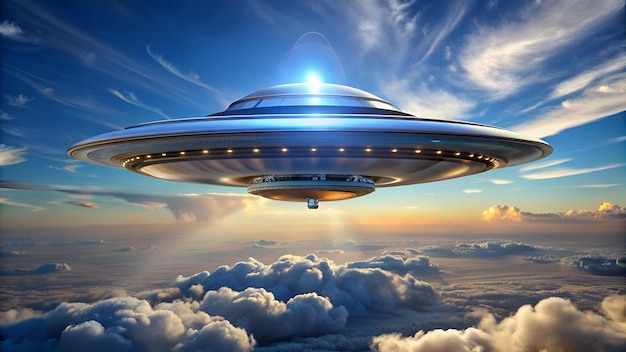 3d illustration of a flying saucer