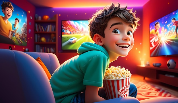 Photo 3d illustration kid wallpaper cartoon kids wallpaper for kids portrait 3d cute kids 3d style