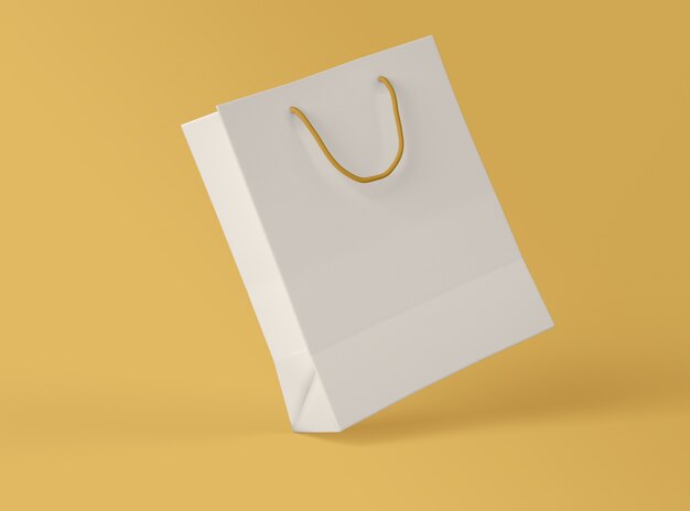 3D Illustration. paper shopping bag.