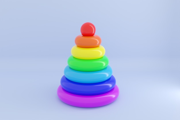 3D illustration of a plastic toy