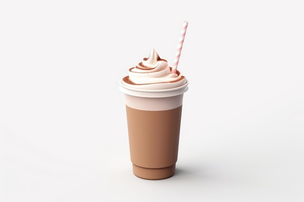 3D illustration smoothie dessert drink