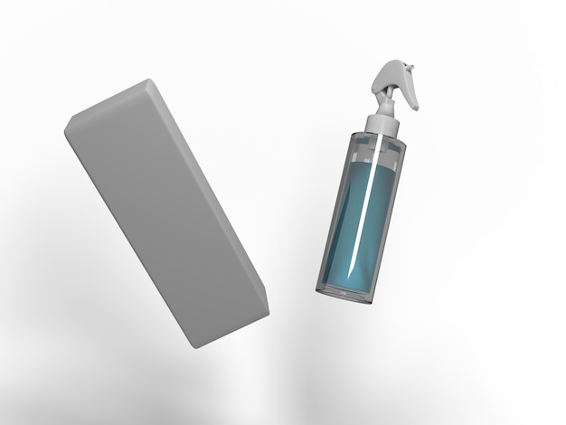 3d illustration. sprayer for various uses. mock-up for sample designs.