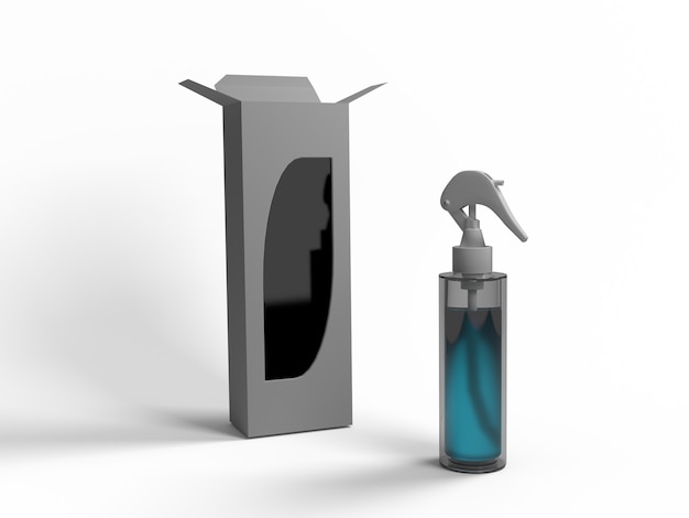 3d illustration. sprayer for various uses. mock-up for sample designs.