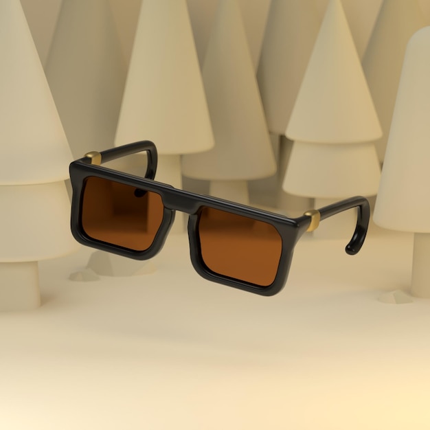 3D illustration Sunglasses illustration vector design