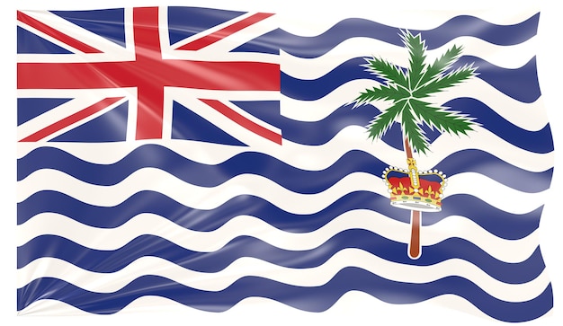 3d Illustration of a Waving Flag of British Indian Ocean Territory