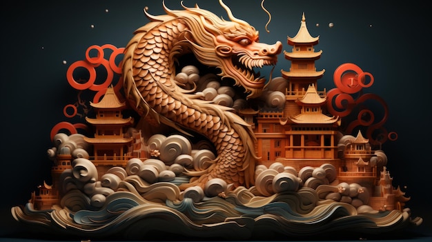 3D Illustrations for Chinese New Year Backdrops Explore Tradition and Innovation in 3D Lunar New Ye