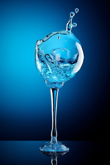 a 3D image of a tap with a water dropping