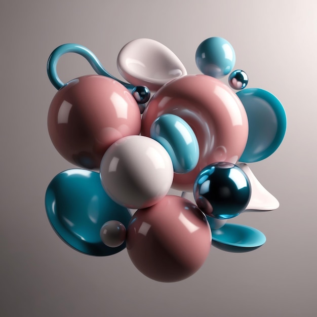 3D Inflated Effect Elements Collection for Modern Designs