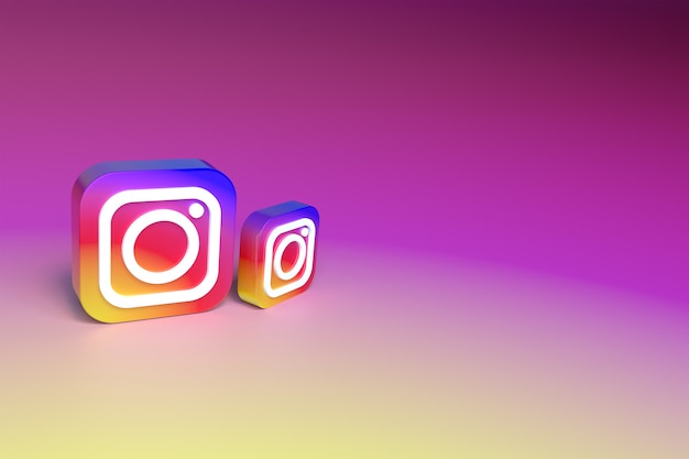 3D of Instagram Icon