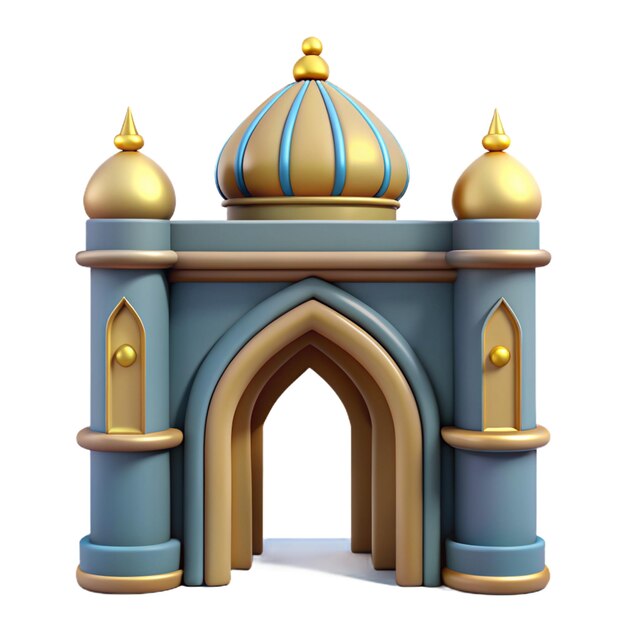 3d islamic arabian gate