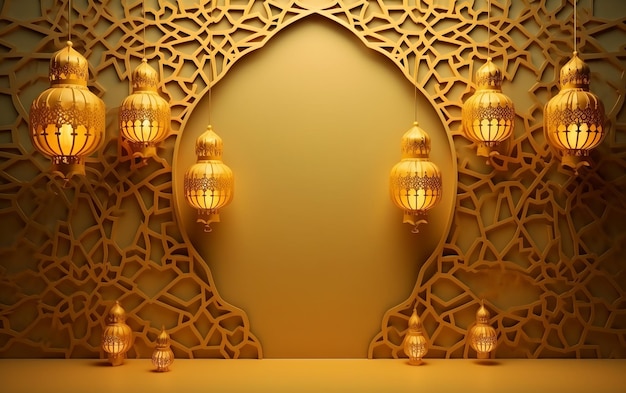 3D islamic_arabic_luxury_pattern_background