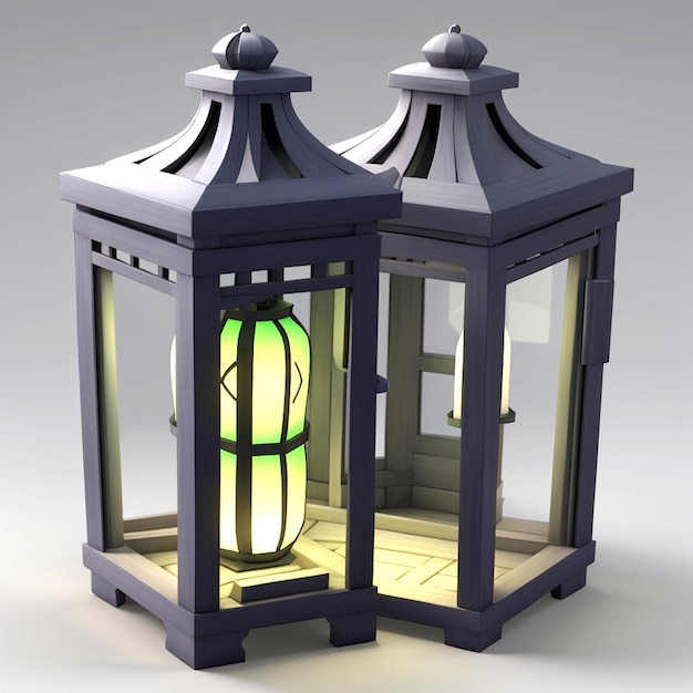 3d Islamic lantern images