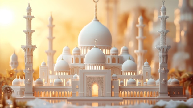 3d islamic mosque