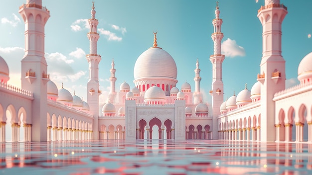 3d islamic mosque