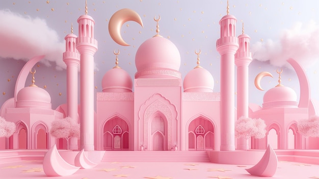 3d islamic mosque