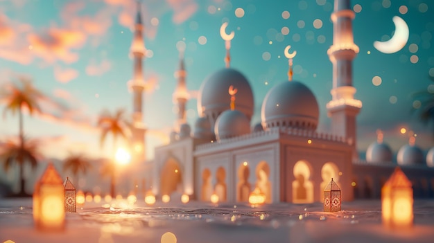 3d islamic mosque