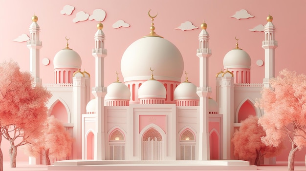 3d islamic mosque