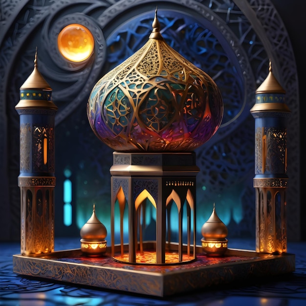 3d Islamic Ramadan painting