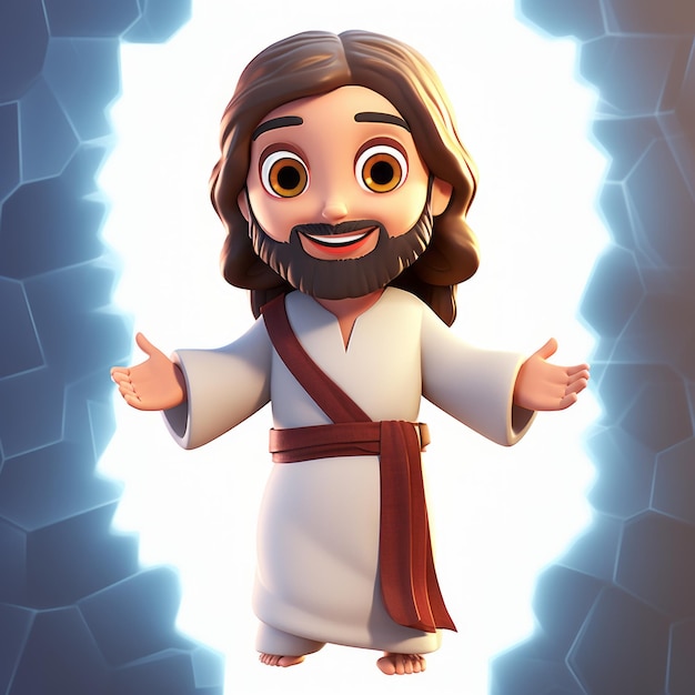 3D Jesus Cartoon Character