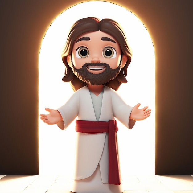 3D Jesus Cartoon Character