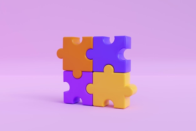 3d jigsaw puzzle pieces