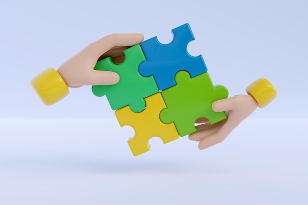 3d jigsaw puzzle pieces