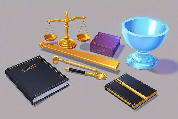 Photo 3d law elements set