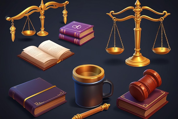 Photo 3d law elements set