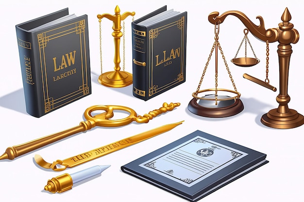 Photo 3d law elements set