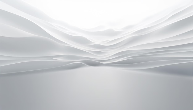 3D Light White Background