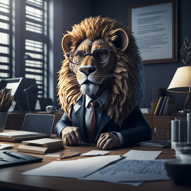 3d_lion_caricature_wearing_suit_and_glasses