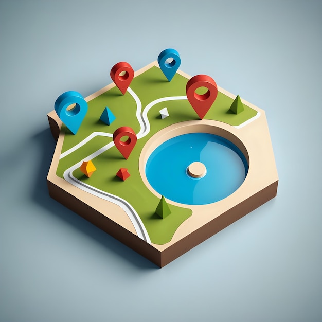 3d location Icon