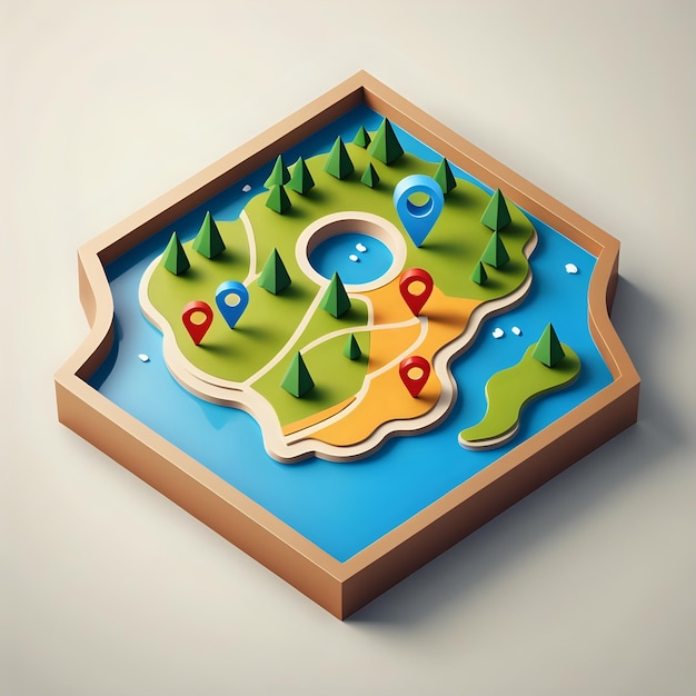 3d location Icon