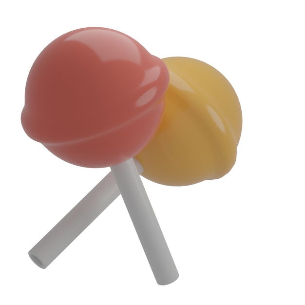 3D Lollipop Illustration