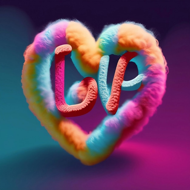 3D love lettering