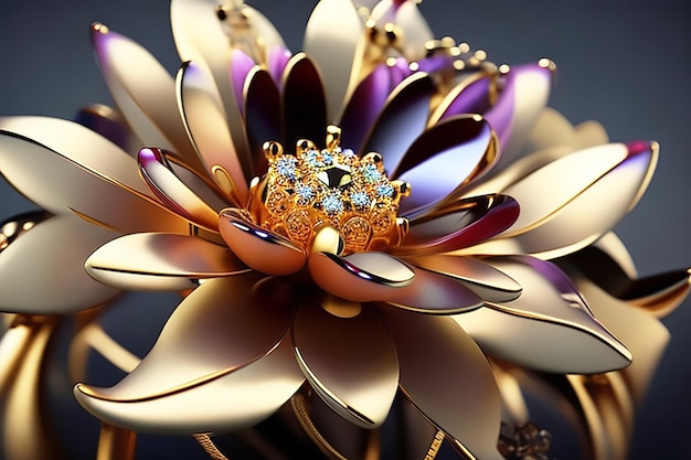 3d luxury flower image