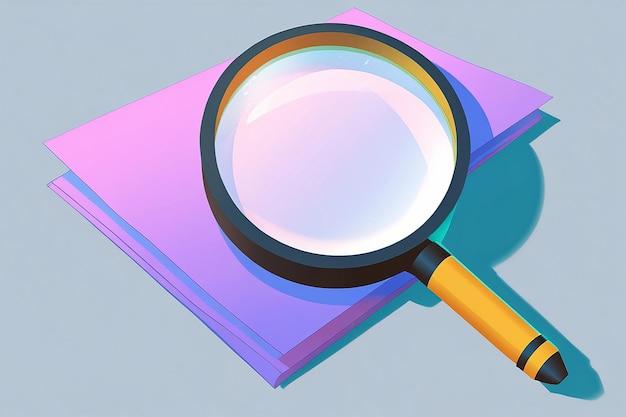 Photo 3d magnifying glass illustration vector design magnifying glass graphic 3d vector