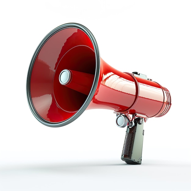 3d megaphone speaker or loudspeaker for announce