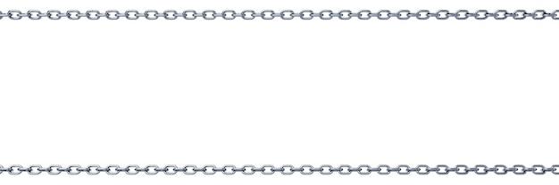 3d model chain isolated on white background