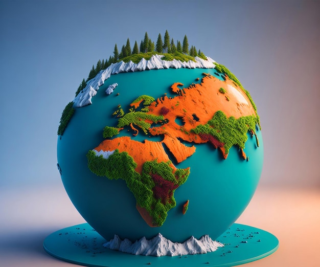 3d model earth globe