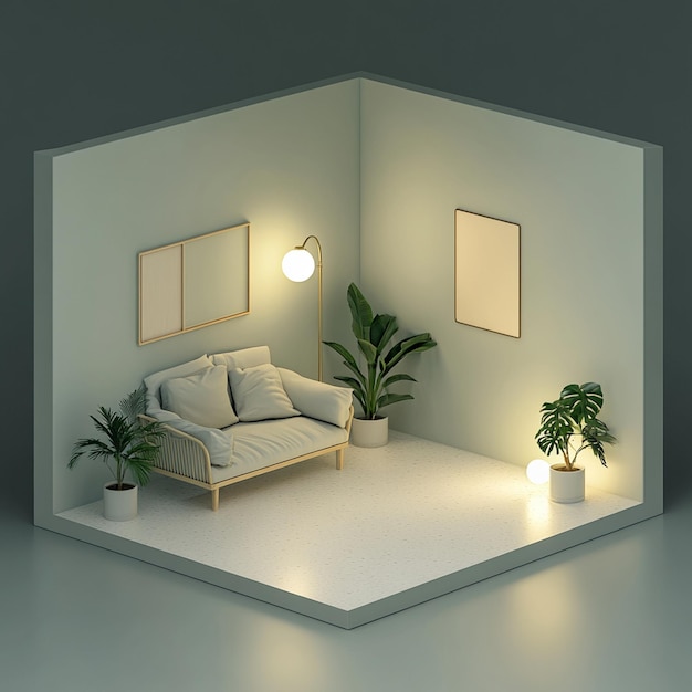 3D Model Of House Room