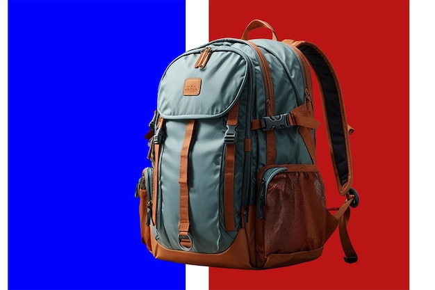 3D model of a sporty backpack background