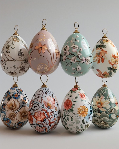 3D models of Easter egg ornaments