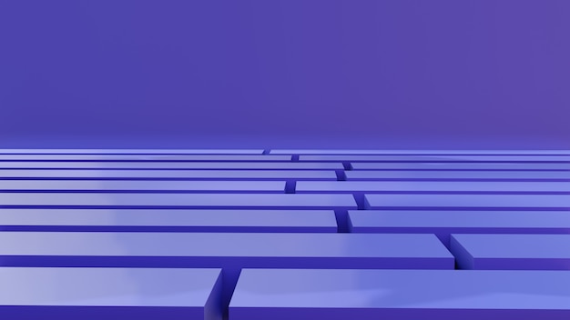 3d modern purple maze for product stand