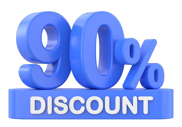 3D ninety percent discount 90 discount 90 sale