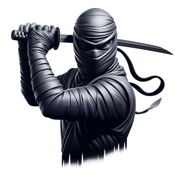 3d ninja shaded painting