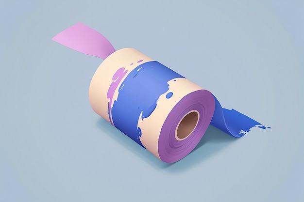 3D Paint Roll Icon