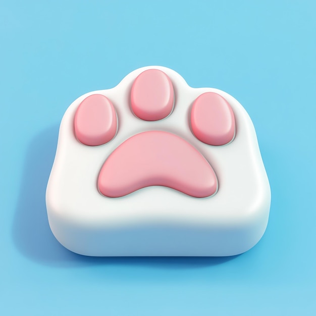 3D Pet Nail File Icon Tool for Smoothing Pet Nails Illustration Logo