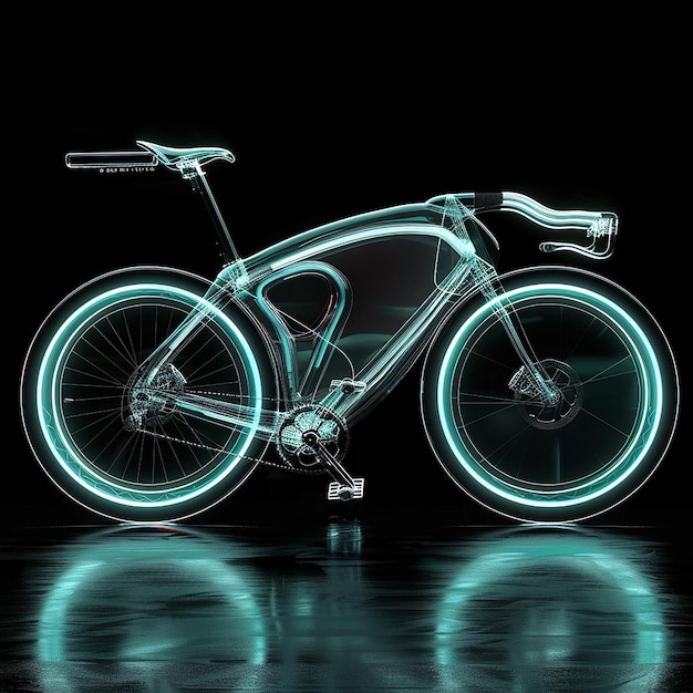 3d photo of a bike that has a bike on it